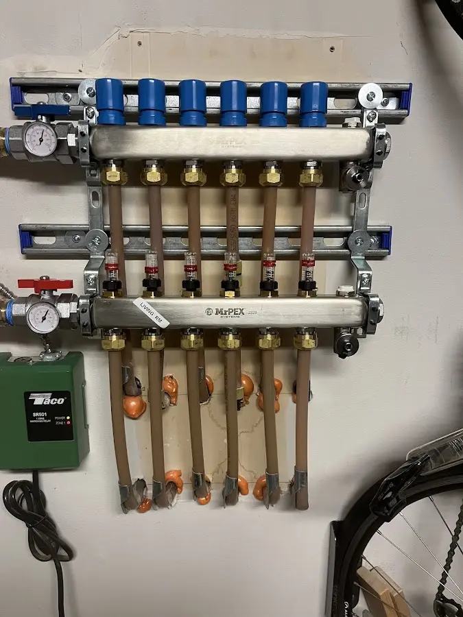 Plumber performing Gas Line Installation at a residential property in Temple Hills